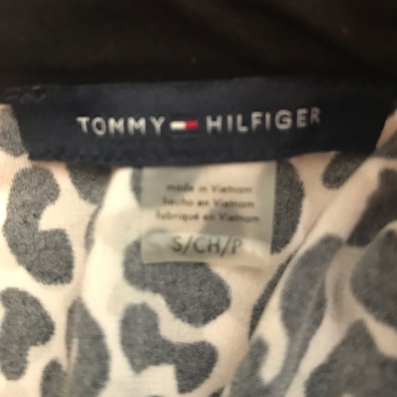 Tommy Hilfiger Leopard Print Collared Sleeveless Top Sz S - Picture 4 of 5